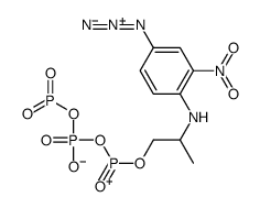 2-((4-azido-2-nitrophenyl)amino)propyl triphosphate structure