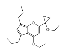 4-ethoxy-2-(1-ethoxycyclopropyl)-5,7-dipropylcyclopenta[b]pyran Structure