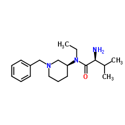 N-[(3S)-1-Benzyl-3-piperidinyl]-N-ethyl-L-valinamide结构式