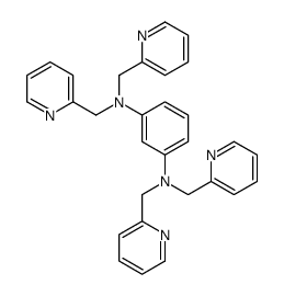 1-N,1-N,3-N,3-N-tetrakis(pyridin-2-ylmethyl)benzene-1,3-diamine结构式