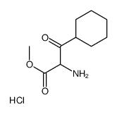 Methyl 2-amino-3-cyclohexyl-3-oxopropanoate hydrochloride structure