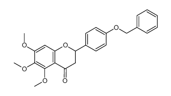 2-(4-benzyloxy-phenyl)-5,6,7-trimethoxy-chroman-4-one Structure