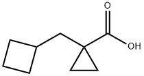 1-(Cyclobutylmethyl)cyclopropanecarboxylic acid Structure