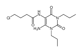 Butanamide,N-(6-amino-1,2,3,4-tetrahydro-2,4-dioxo-1,3-dipropyl-5-pyrimidinyl)-4-chloro- Structure