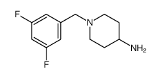 1-[(3,5-difluorophenyl)methyl]piperidin-4-amine结构式