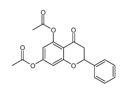 (5-acetyloxy-4-oxo-2-phenyl-2,3-dihydrochromen-7-yl) acetate Structure