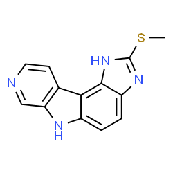 Pyrido[4,3:4,5]pyrrolo[3,2-e]benzimidazole,1,6-dihydro-2-(methylthio)-结构式