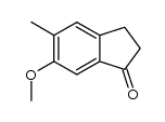 6-Methoxy-5-methyl-indan-1-on结构式