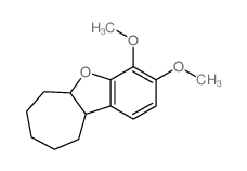 3,4-dimethoxy-6,7,8,9,10,10a-hexahydro-5aH-cyclohepta[b][1]benzofuran结构式