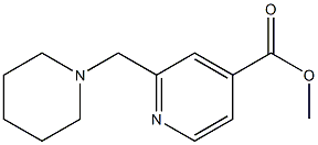 2-Piperidin-1-ylmethyl-isonicotinic acid methyl ester结构式