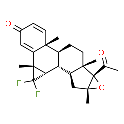 16α,17-Epoxy-3',3'-difluoro-6,7β-dihydro-6β,16-dimethyl-3'H-cyclopropa[6,7]pregna-1,4-diene-3,20-dione picture