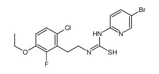 1-(5-bromopyridin-2-yl)-3-[2-(6-chloro-3-ethoxy-2-fluorophenyl)ethyl]thiourea Structure