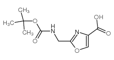 2-((叔丁氧基羰基氨基)甲基)噁唑-4-羧酸图片