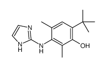 6-tert-butyl-3-(1H-imidazol-2-ylamino)-2,4-dimethylphenol Structure