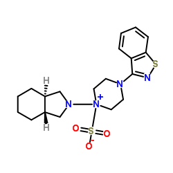 (3aR,7aR)-4'-(1,2-苯并异噻唑-3-基)八氢螺[2H-异吲哚-2,1'-哌嗪]甲磺酸盐结构式