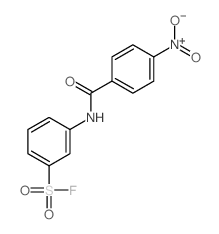 3-[(4-nitrobenzoyl)amino]benzenesulfonyl fluoride结构式