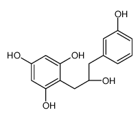 2-[(2S)-2-hydroxy-3-(3-hydroxyphenyl)propyl]benzene-1,3,5-triol结构式