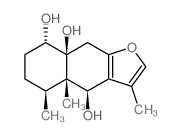 Naphtho[2,3-b]furan-4,8,8a(4aH)-triol,4,5,6,7,8,9-hexahydro-3,4a,5-trimethyl-, (4S,4aS,5S,8S,8aS)- picture