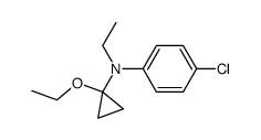 N-(1-ethoxycyclopropyl)-N-ethyl-4-chloroaniline Structure