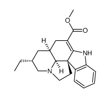 (5α,12R,19α)-2,3-Didehydro-7α-ethyl-20,21-dinoraspidospermidine-3-carboxylic acid methyl ester Structure