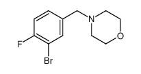 4-(3-bromo-4-fluorobenzyl)morpholine结构式