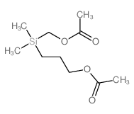 1-Propanol,3-[[(acetyloxy)methyl]dimethylsilyl]-, 1-acetate Structure