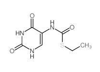 5-Pyrimidinecarbamicacid, 1,2,3,4-tetrahydro-2,4-dioxothio-, S-ethyl ester (7CI,8CI)结构式