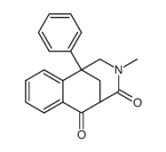 1,2,3,4,5,6-hexahydro-1,5-methano-N-methyl-1-phenyl-3-benzazocine-4,6-dione Structure