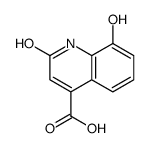 1,2-二氢-8-羟基-2-氧代-4-喹啉羧酸结构式