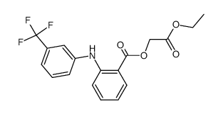 N-(3-Trifluormethylphenyl)-anthranilsaeure-ethoxycarbonylmethylester Structure