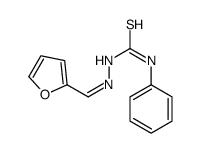 1-[(E)-furan-2-ylmethylideneamino]-3-phenylthiourea Structure