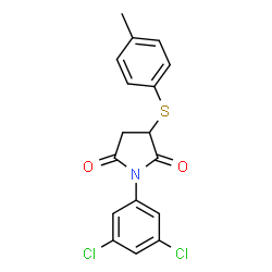 1-(3,5-DICHLOROPHENYL)-3-[(4-METHYLPHENYL)SULFANYL]DIHYDRO-1H-PYRROLE-2,5-DIONE structure