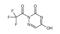 1,2,4-Triazine-3,5(2H,4H)-dione, 2-(trifluoroacetyl)- (9CI)结构式