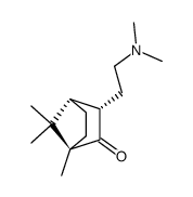 (1R,3Ξ)-3-(2-dimethylamino-ethyl)-1,7,7-trimethyl-norbornan-2-one Structure