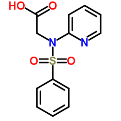 2-[(PHENYLSULFONYL)(2-PYRIDINYL)AMINO]ACETIC ACID Structure