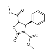 trans-3,5-bis(methoxycarbonyl)-4-phenyl-4,5-dihydroisoxazole N-oxide结构式