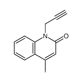 N-propargyl-4-methyl-2-quinolidone结构式