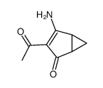 Bicyclo[3.1.0]hex-3-en-2-one, 3-acetyl-4-amino- (9CI)结构式