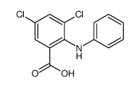 2-anilino-3,5-dichlorobenzoic acid Structure