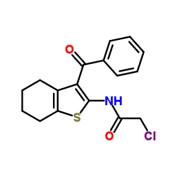 N-(3-Benzoyl-4,5,6,7-tetrahydro-1-benzothiophen-2-yl)-2-chloroacetamide Structure