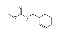 methyl N-(2-cyclohexen-1-ylmethyl)carbamate结构式