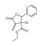 3-chloro-4,5-dioxo-2-phenyl-tetrahydro-furan-3-carboxylic acid ethyl ester结构式