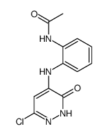 4-(2-acetylamino-anilino)-6-chloro-2H-pyridazin-3-one结构式