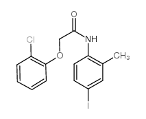 2-(2-chlorophenoxy)-N-(4-iodo-2-methylphenyl)acetamide结构式