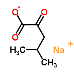 Sodium 4-methyl-2-oxopentanoate structure