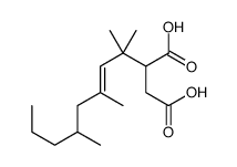 2-(2,4,6-trimethylnon-3-en-2-yl)butanedioic acid Structure