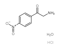 2-氨基-1-(4-硝基苯基)-1-乙酮盐酸盐 水合物结构式