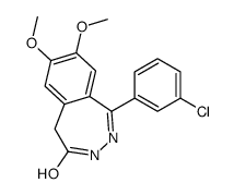 (Z)-1-(3-CHLOROPHENYL)-7,8-DIMETHOXY-3H-BENZO[D][1,2]DIAZEPIN-4(5H)-ONE Structure