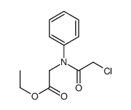 ETHYL [(CHLOROACETYL)(PHENYL)AMINO]ACETATE Structure