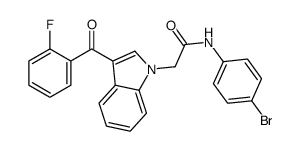 N-(4-bromophenyl)-2-[3-(2-fluorobenzoyl)indol-1-yl]acetamide Structure